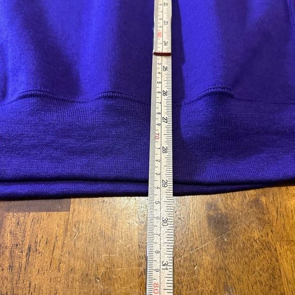 Russell Athletic Crewneck Sweater Sweatshirt Mens Size Large Purple Cotton Poly - Picture 7 of 9